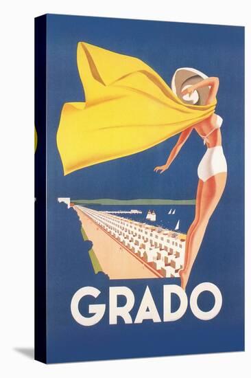 Travel Poster for Grado-null-Stretched Canvas