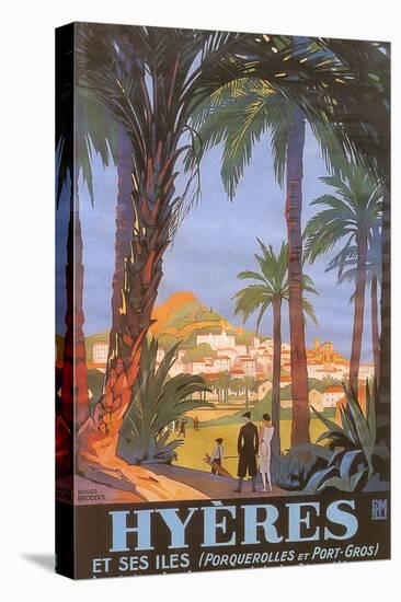 Travel Poster for Hyeres-null-Stretched Canvas
