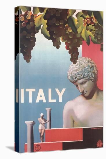 Travel Poster for Italy-null-Stretched Canvas
