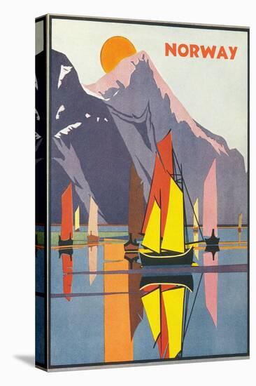 Travel Poster for Norway-null-Stretched Canvas