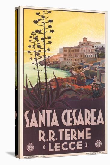 Travel Poster for Santa Cesarea-null-Stretched Canvas