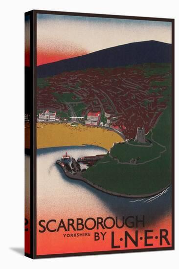 Travel Poster for Scarborough, Yorkshire-null-Stretched Canvas