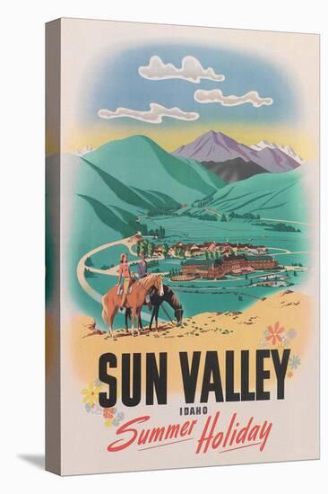Travel Poster for Sun Valley--Stretched Canvas