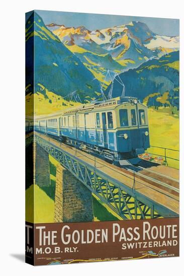 Travel Poster for Swiss Railway-null-Stretched Canvas