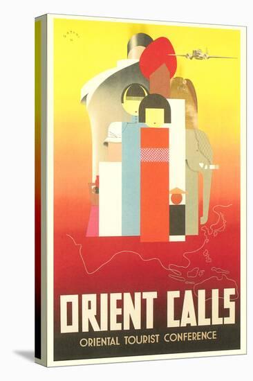 Travel Poster for the Orient-null-Stretched Canvas