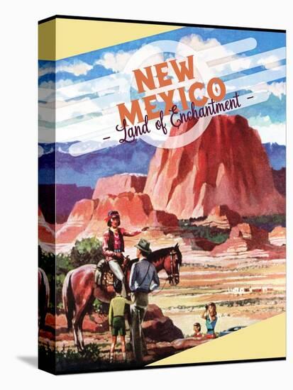 Travel Poster - New Mexico-The Saturday Evening Post-Premier Image Canvas