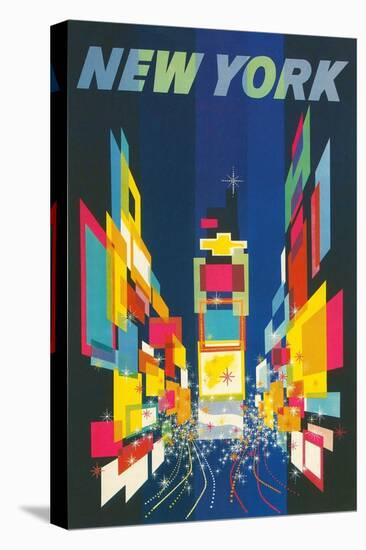 Travel Poster, New York City-null-Stretched Canvas