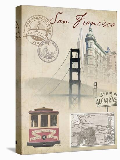 Travel San Francisco-Arnie Fisk-Stretched Canvas