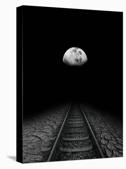 Travel To the Moon, Conceptual Artwork-Victor Habbick-Premier Image Canvas