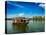 Travel Tourism Kerala Background - Houseboat on Kerala Backwaters. Kerala, India-f9photos-Premier Image Canvas