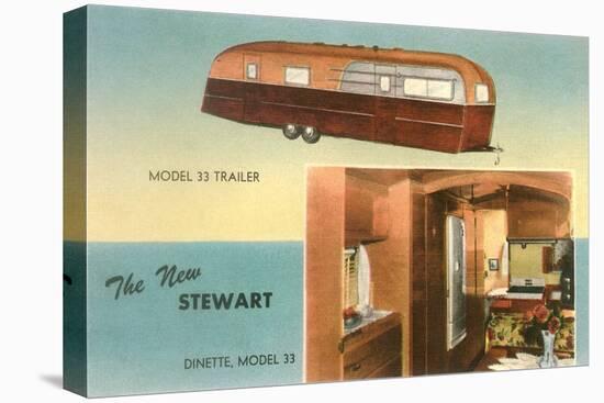 Travel Trailer with Dinette-null-Stretched Canvas