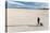 Traveler Rolls A Carry-On Suitcase, The Playa In The Alvord Desert Of SE Oregon-Ben Herndon-Premier Image Canvas