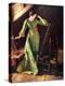 Treasures (or Lady in Green Dress; Attic Scene)-Norman Rockwell-Premier Image Canvas