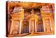 Treasury built by the Nabataens, Siq, Petra, Jordan.-William Perry-Premier Image Canvas