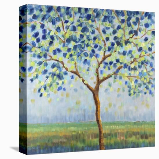 Tree in Blue-Libby Smart-Stretched Canvas