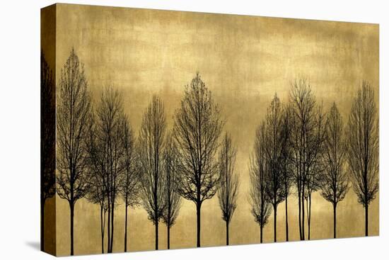 Tree Line on Gold-Kate Bennett-Stretched Canvas