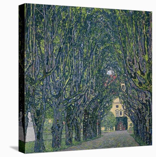 Tree-Lined Road Leading to the Manor House at Kammer, Upper Austria, 1912-Gustav Klimt-Premier Image Canvas
