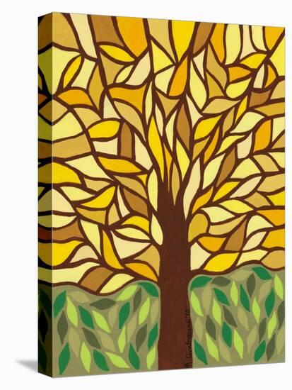 Tree of Life - Yellow-Kerri Ambrosino-Premier Image Canvas