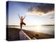 Tree Pose During Sunset on the Beach of Lincoln Park, West Seattle, Washington-Dan Holz-Premier Image Canvas