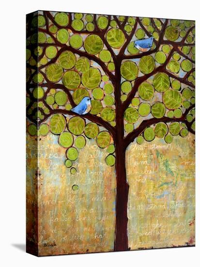Tree Print Birds Boughs in Leaf-Blenda Tyvoll-Stretched Canvas
