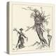 Tree Talks to Scarecrow-Arthur Rackham-Stretched Canvas