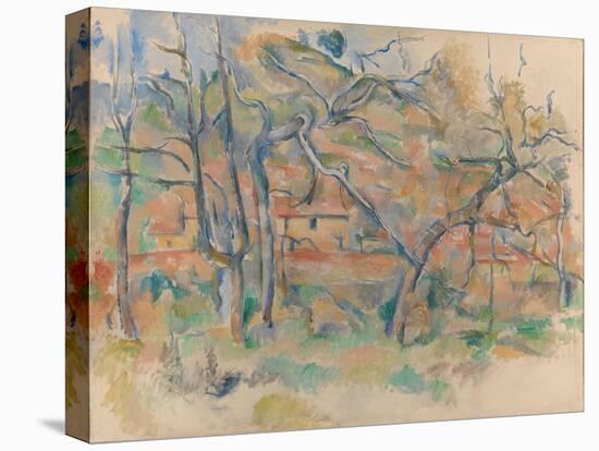 Trees and Houses, Provence-Paul Cézanne-Premier Image Canvas