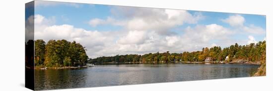 Trees at the Riverside, Moon River, Bala, Muskoka, Ontario, Canada-null-Stretched Canvas