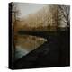 Trees Growing Along Canal in Bradford-Fay Godwin-Premier Image Canvas