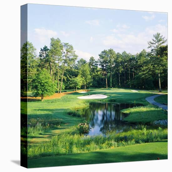 Trees in a Golf Course, Pine Needles Lodge and Golf Club, Pinehurst, Moore County-null-Premier Image Canvas