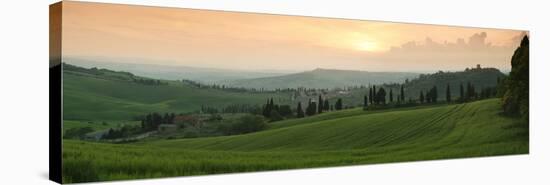 Trees on a Hill, Monticchiello Di Pienza, Val D'Orcia, Siena Province, Tuscany, Italy-null-Premier Image Canvas