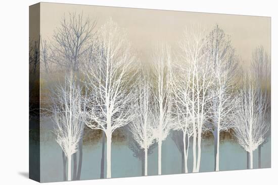 Trees on Aqua-Kate Bennett-Stretched Canvas