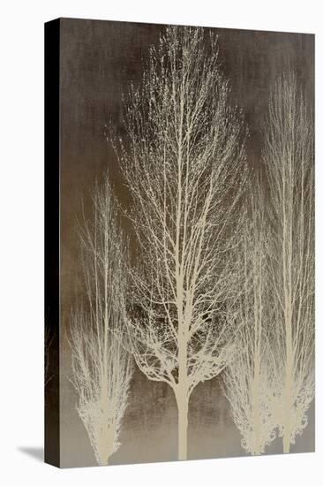 Trees on Brown Panel II-Kate Bennett-Stretched Canvas