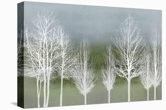 Trees on Green-Kate Bennett-Stretched Canvas