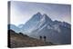 Trekkers Climb a Small Peak Above Dingboche in the Everest Region in Time to See the Sunrise-Alex Treadway-Premier Image Canvas