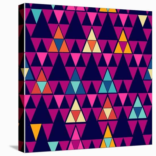 Trendy Hipster Geometric Pattern-cienpies-Stretched Canvas