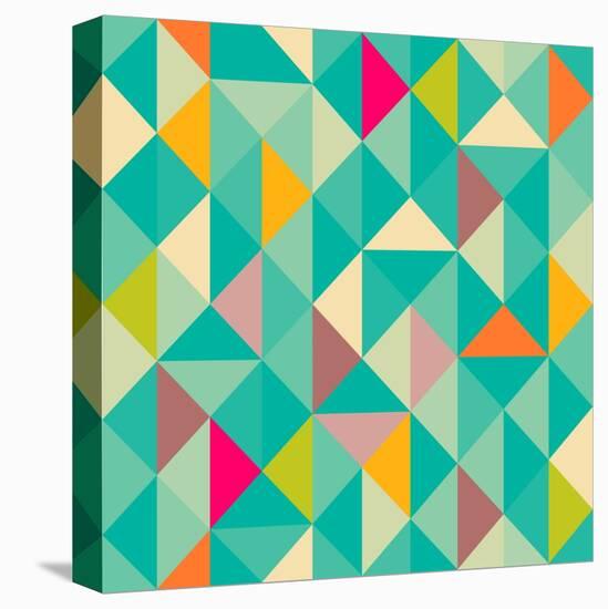 Triangles Seamless Pattern-Heizel-Stretched Canvas