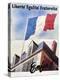 Tricolour over a French Town Hall-null-Premier Image Canvas