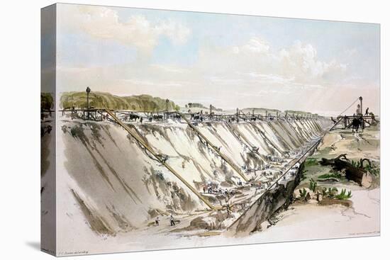 Tring Cutting, London and Birmingham Railway, 17 June 1837-John Cooke Bourne-Premier Image Canvas