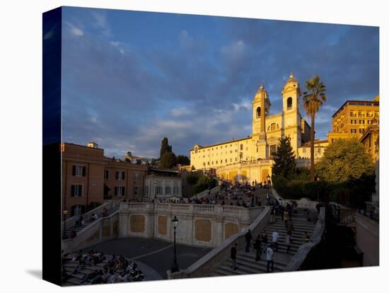 Trinita Dei Monti Church, Piazza Di Spagna, Spanish Steps, Rome, Italy, Europe-John Miller-Premier Image Canvas