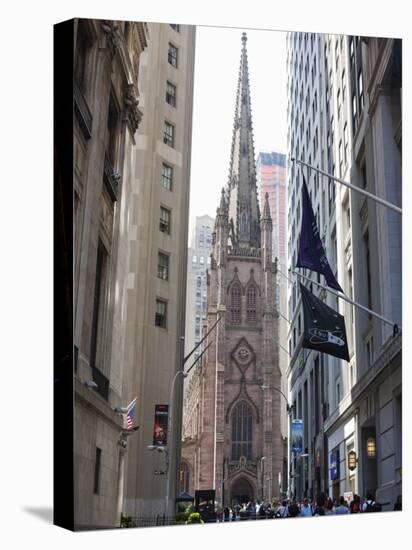 Trinity Church, Broadway and Wall Street-Amanda Hall-Premier Image Canvas