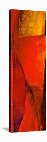 Triptych Red Wassily II-Petro Mikelo-Stretched Canvas