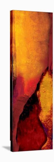 Triptych Red Wassily III-Petro Mikelo-Stretched Canvas
