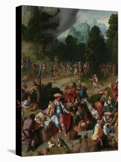 Triptych with the Adoration of the Golden Calf-Lucas van Leyden-Premier Image Canvas