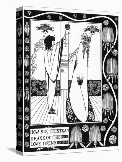 Tristram Drinks the Love Potion-Aubrey Beardsley-Premier Image Canvas