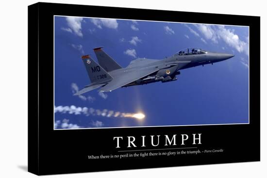 Triumph: Inspirational Quote and Motivational Poster-null-Premier Image Canvas