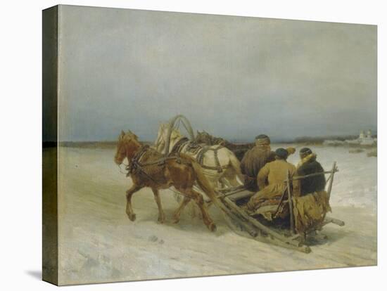 Troika in Winter, 1880S-Pyotr Petrovich Sokolov-Premier Image Canvas