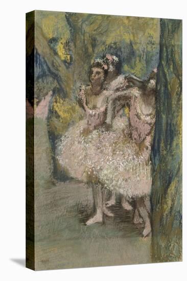 Trois danseuses en jupes saumon-Edgar Degas-Premier Image Canvas