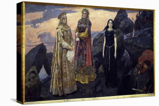 Trois Reines Du Royaume Souterrain. Peinture De Viktor Mikhaylovich Vasnetsov (1848-1926), Huile Su-Victor Mikhailovich Vasnetsov-Premier Image Canvas