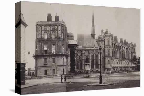 Trois vues du château de Saint-Germain-en-Laye et de l'église-Charles Marville-Premier Image Canvas