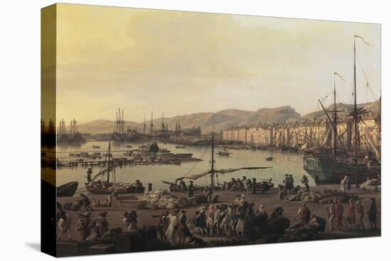 Troisième vue de Toulon, vue du vieux port, prise du côté des magasins au vivres-Claude Joseph Vernet-Premier Image Canvas